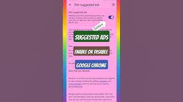 How to Enable or Disable Site Suggested Ads on Google Chrome? #shortsfeed #trending #ytshorts