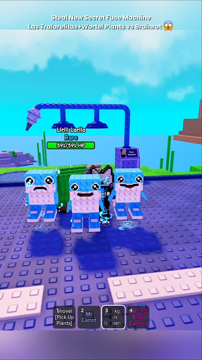 Steal New Secret Fuse Machine Las Tralalero with Carrots Plants vs Brainrot