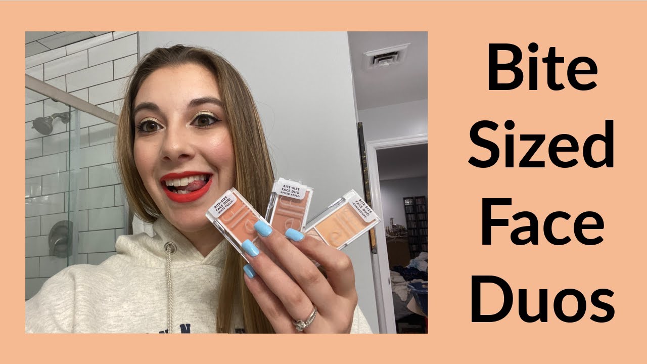 NEW ELF BITE SIZED FACE DUOS REVIEW, SWATCH AND DEMO