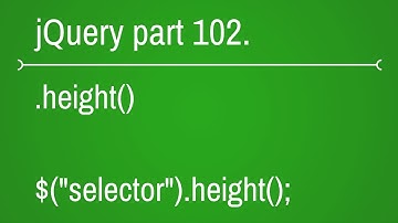 jquery height function - part 102