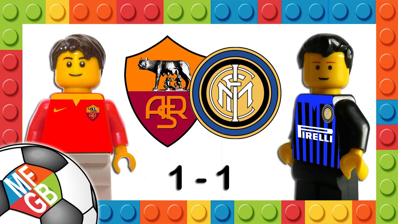 ROMA-INTER 1-1 Lego Calcio Serie A 2015/16 - Goal Perisic Nainggolan ...