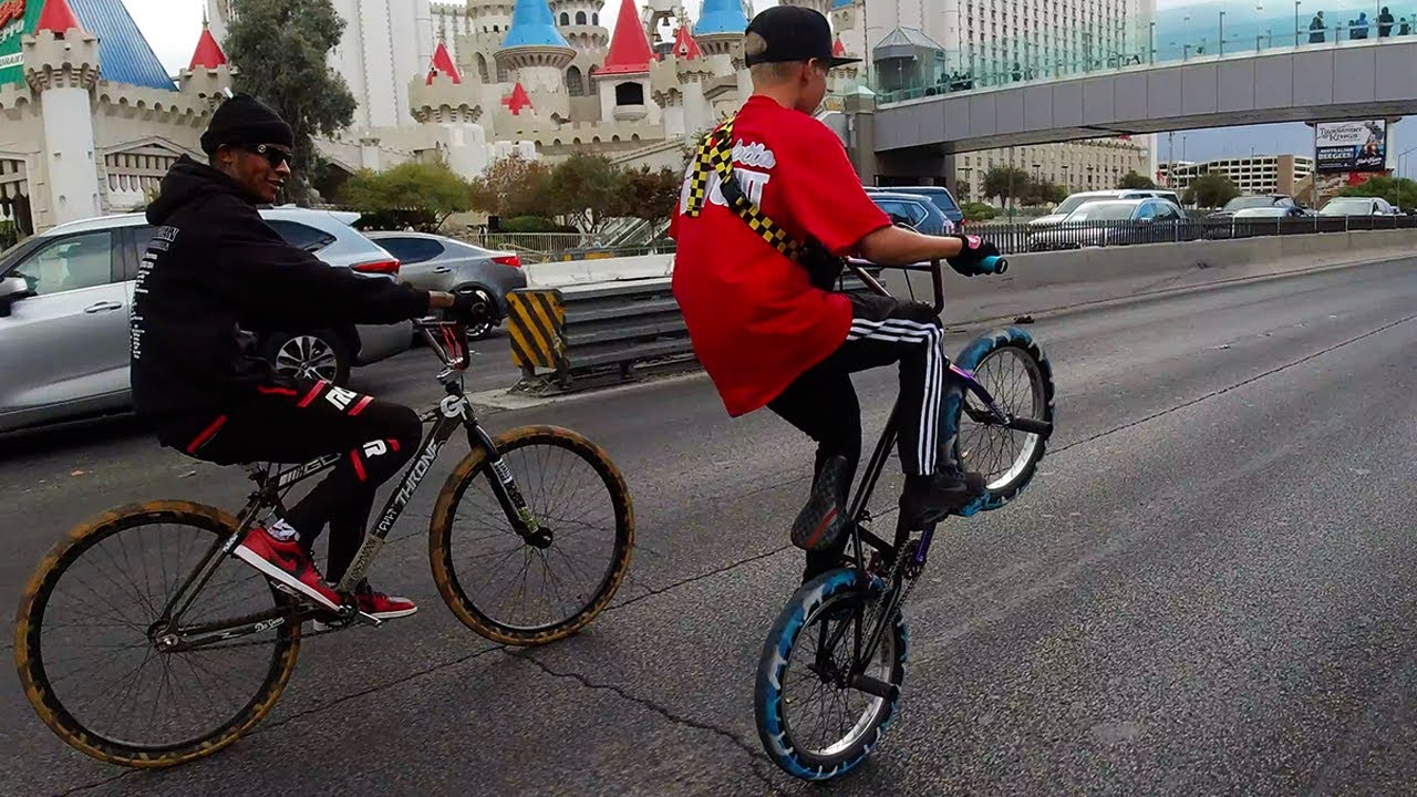 WHEELIES AROUND LAS VEGAS | 2ND ANNUAL 7! RIDEOUT - YouTube