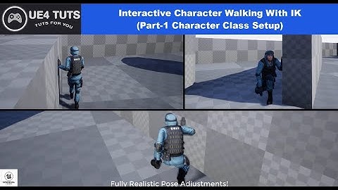 UE4 Interactive Character Walking(Part-1 Character Class Setup)  UE4Tuts For You#UE4tuts#UE4