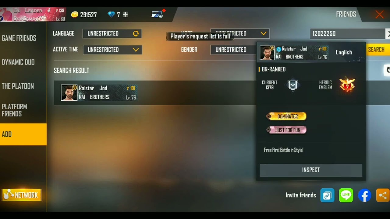 WORLD FASTEST PLAYER I'D REVEALED🔥 RAISTAR FREE FIRE🙄