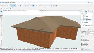 Lesson 4: How to add roof- OPTION 2 #archiCAD #ArchiCADforbeginners