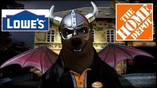 Halloween decorations (home depot vs. lowes) (vid starts at 56
seconds)