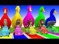 Long Slide Game With Cow Elephant Gorilla Hippopotamus Tiger 3d Animal Game Funny 3d Animals