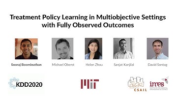 [KDD 2020] Treatment Policy Learning in Multiobjective Settings with Fully Observed Outcomes