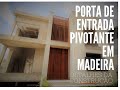 Como Construir uma Porta Pivotante com Painel / build a front door, construction steps