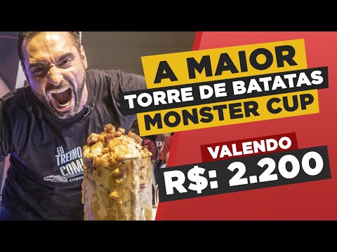 A MAIOR TORRE DE BATATAS!!! MONSTERCUP! 5kg+ [Valendo R$2200]