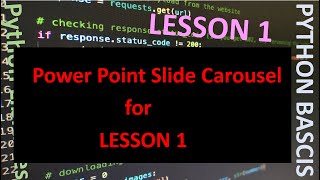 Python Lesson 1 | Power Point Carousel