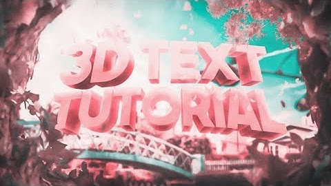 How to Create Fancy 3D Text in Photoshop! *EASY*