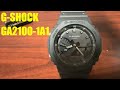 Mens casio gshock analog digital black watch ga21001a1