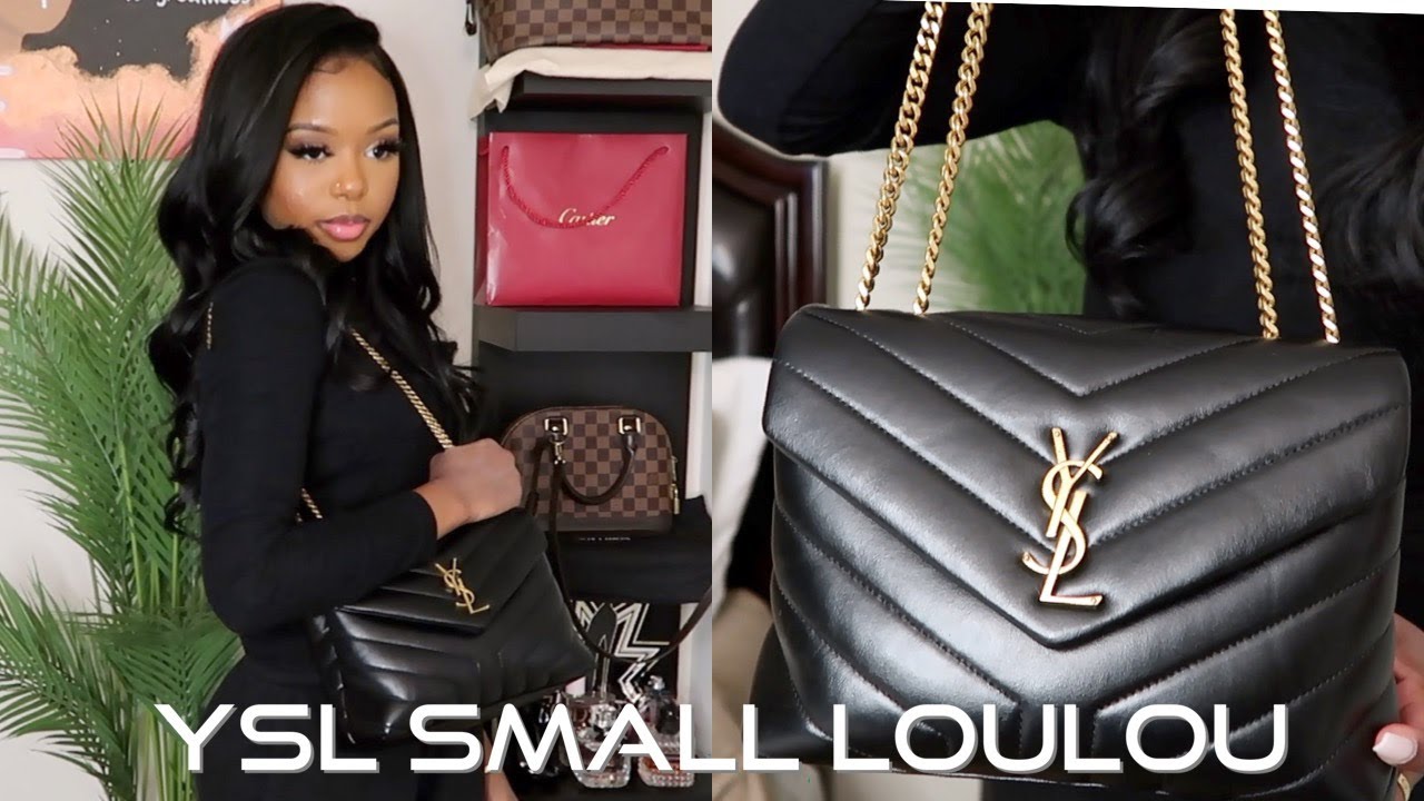 WHAT'S IN MY BAG?!  SAINT LAURENT SMALL LOULOU 