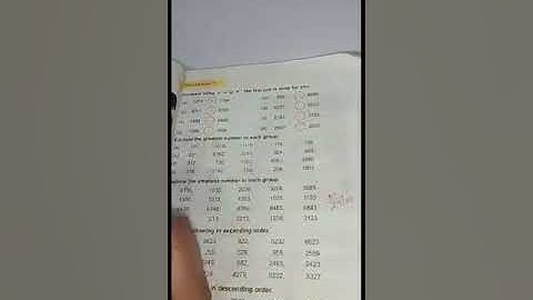 U - 1(W -7 ) (NUMBERS UP TO 9999 ) FOR CLASS 3 RD