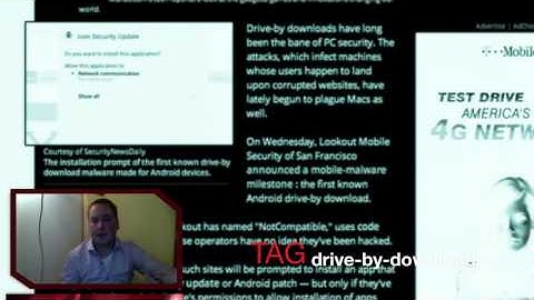 Vlog  CIC News 3 5 2012  First known Android drive by download found