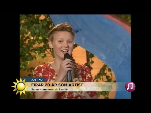 Sanna Nielsen firar 20 år som artist - se första uppträdandet - Nyhetsmorgon (TV4)