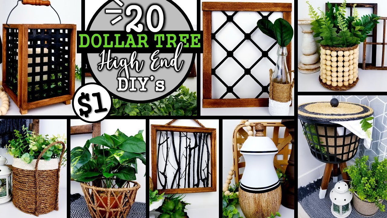 BEST $1 HIGH END DOLLAR TREE DIY\'S | 20 DECOR IDEAS to TRY in 2021 ...