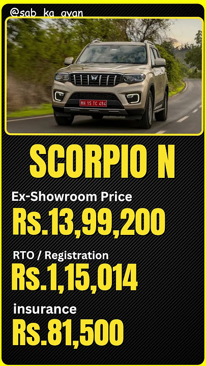 Mahindra Scorpio N ke base petrol variant