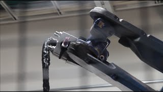 Kemppi Flexlite TX TIG welding torch in a robotic bending test