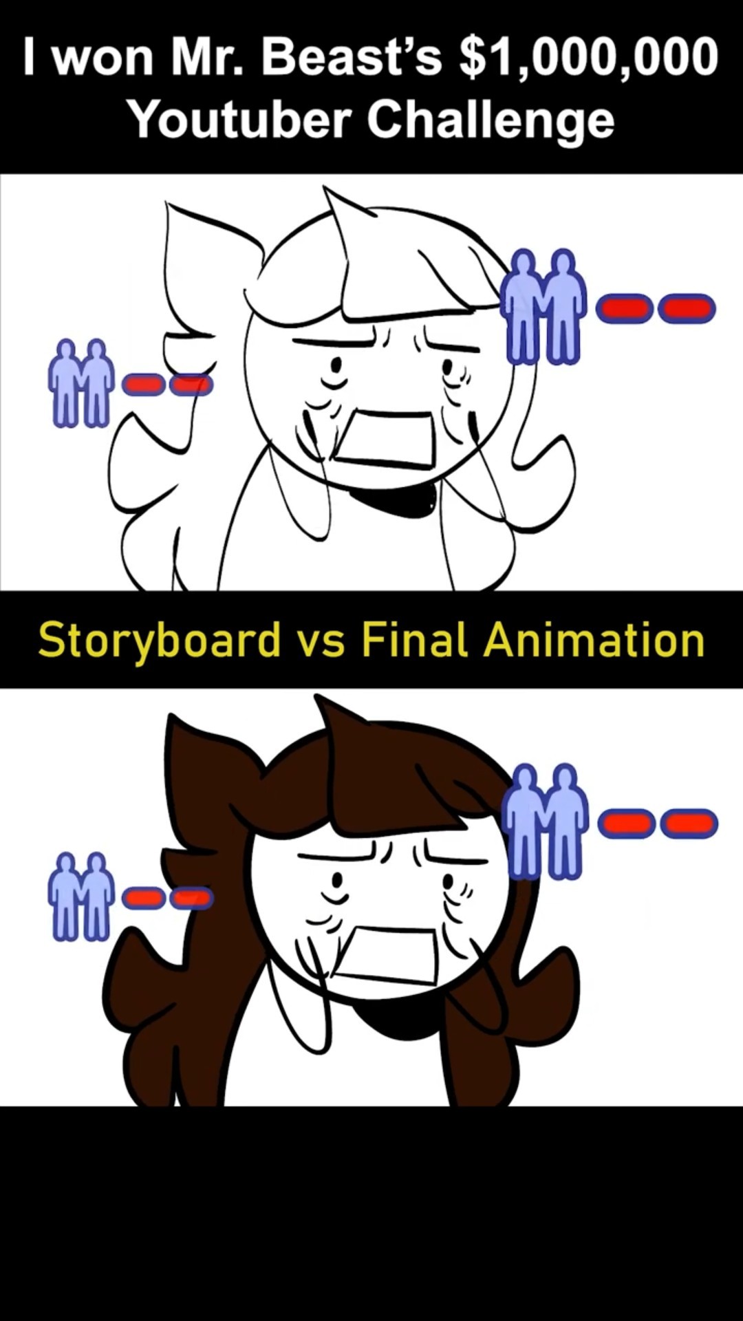 Storyboard vs Animation: Mr. Beast Cube (shot 24)