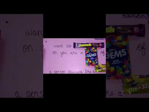 Birthday gift 🎁🥰 chocolate letter 💌birthdayspecial ️ /birthday gift