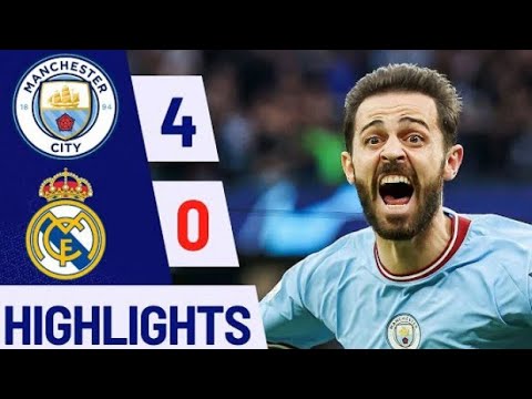 Real madrid vs Manchester city Extended Highlights &amp; All Goals 2023 HD