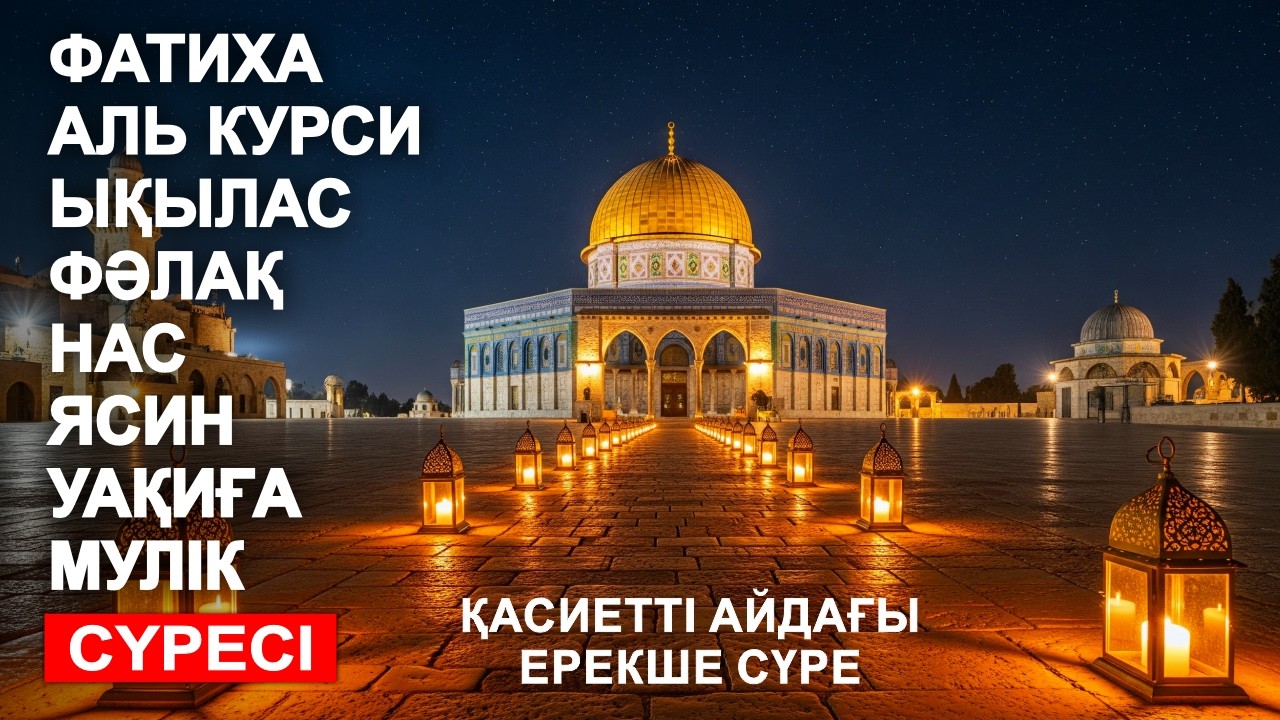 РАМАЗАНДА ОСЫ СҮРЕ ҮЙІҢІЗГЕ БЕРЕКЕ МЕН САУАП ӘКЕЛЕДІ 🤲 ФАТИХА, АЯТУЛЬ КУРСИ, ЫҚЫЛАС, ФӘЛАҚ, НАС 🤲