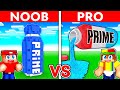 Noob vs pro prime house build challenge in minecraft