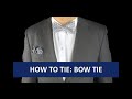 How To Tie A Bow Tie (slowly, mirrored)