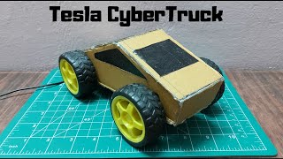 How to make a Tesla Cybertruck Car at Home with Cardboard