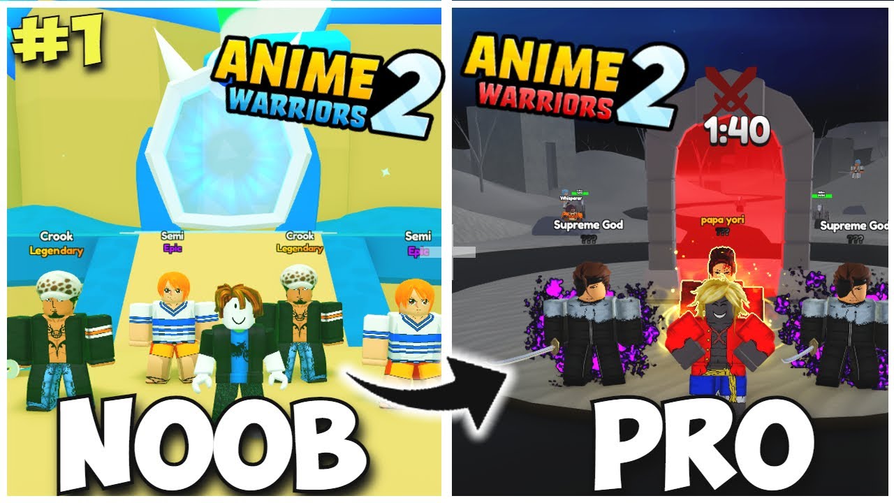 Noob to Pro Part 2 Anime Warriors Simulator 2 F2P 