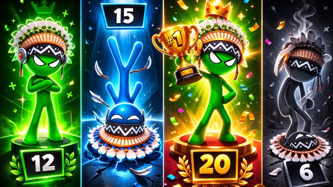 Stickman Party - Tournament Mode 1234Player Random | Gameplay Walkthrough Part 29 MiniGames Update