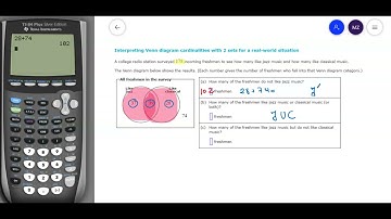 Interpreting Venn diagram cardinalities with 2 sets
