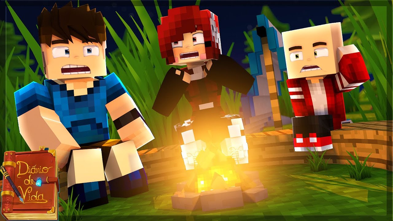 TERROR NO ACAMPAMENTO DIÁRIO DE VIDA 2.0 #48 (MINECRAFT MACHINIMA)