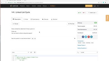 【每日一题：小Fu讲解】LeetCode 141. Linked List Cycle