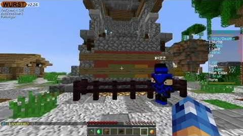 Minecraft skywars with wurst hack ep 1