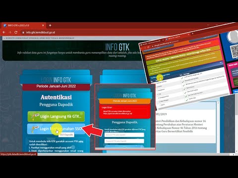Cara Cek Info GTK 2022 Menggunakan Akun SSO Dapodik