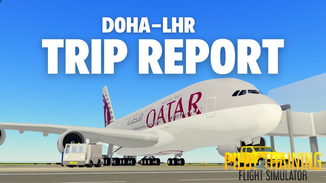 Roblox PTFS Full Flight ✈️ | Airbus A380 (Real Sounds 🔊) | First Class | Doha-LHR | Trip Report