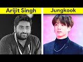 Arijit Singh🇮🇳 Vs Jungkook (BTS)🇰🇷  Singer Comparison #shorts