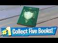 Collect Books from Holly Hedges and Sweaty Sands Location - Fortnite