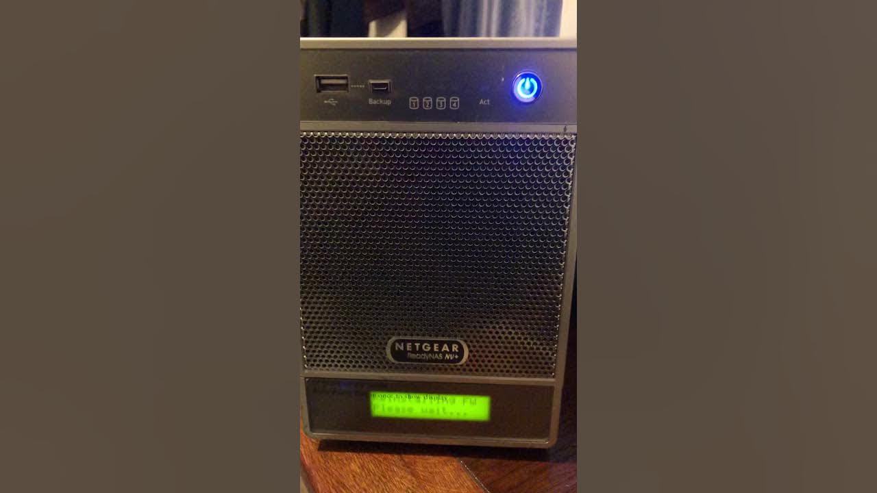NETGEAR ReadyNAS NV+ factory reset YouTube