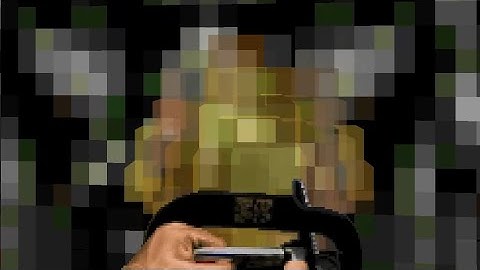 In Voxel Doom, bullet puffs are made of voxels too!