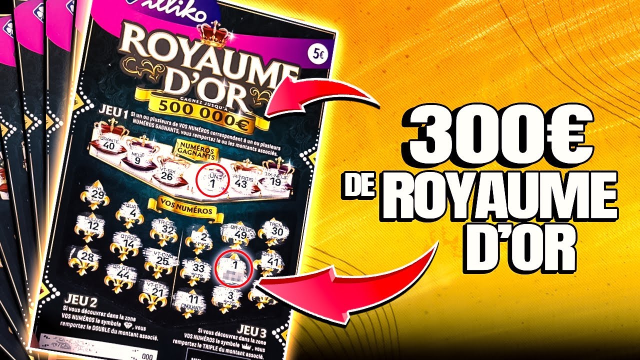 Je GAGNE BEAUCOUP sur ces 20 TICKETS de ROYAUME D’OR 😍