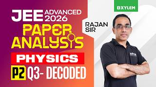 JEE ADVANCED 2026 - PHYSICS | PAPER 2 - Q3 | Xylem JEE Advanced