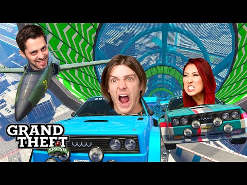 INSANE GTA 5 STUNT RACES! (Grand Theft Smosh)