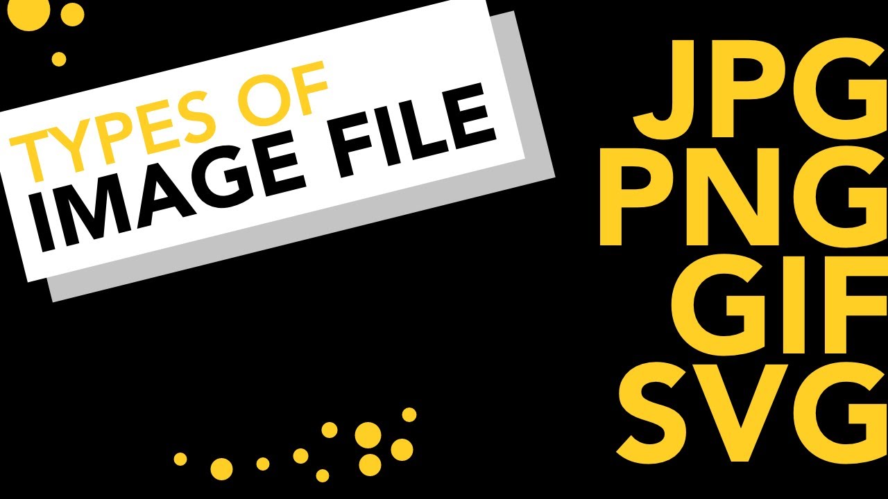 Image File Formats Explained | Types of image files | JPG, PNG, GIF ...