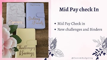 Mid Pay Check In | Cash Stuffing | new Binders and Trackers