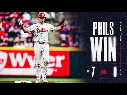 Phillies vs. Reds Game Highlights (4/22/24) | MLB Highlights