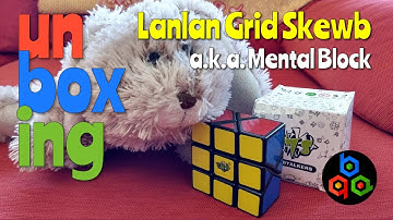 UNBOXING LANLAN GRID SKEWB A.K.A. MENTAL BLOCK
